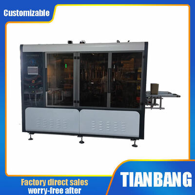 качество  Dual-station takeout and fast food intelligent curling paper bowl and paper plate forming machine завод